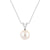 8mm Freshwater Cultured Pearl Solitaire V Bale Pendant