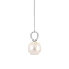 8mm Freshwater Cultured Pearl Solitaire V Bale Pendant