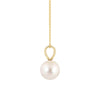 8mm Freshwater Cultured Pearl Solitaire V Bale Pendant