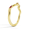 Willow Curved Lab Grown Ruby Band